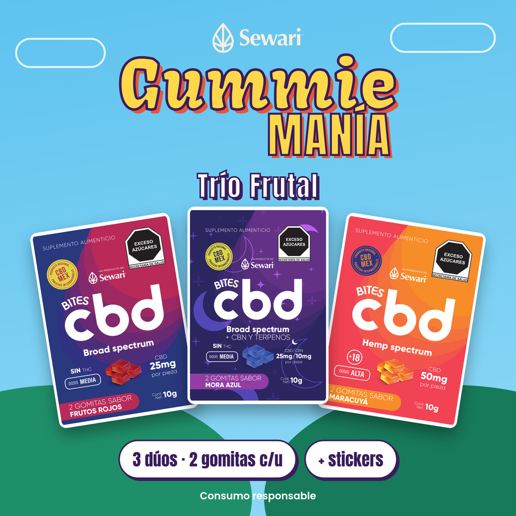 Gummie Manía Trío Frutal de Sewari