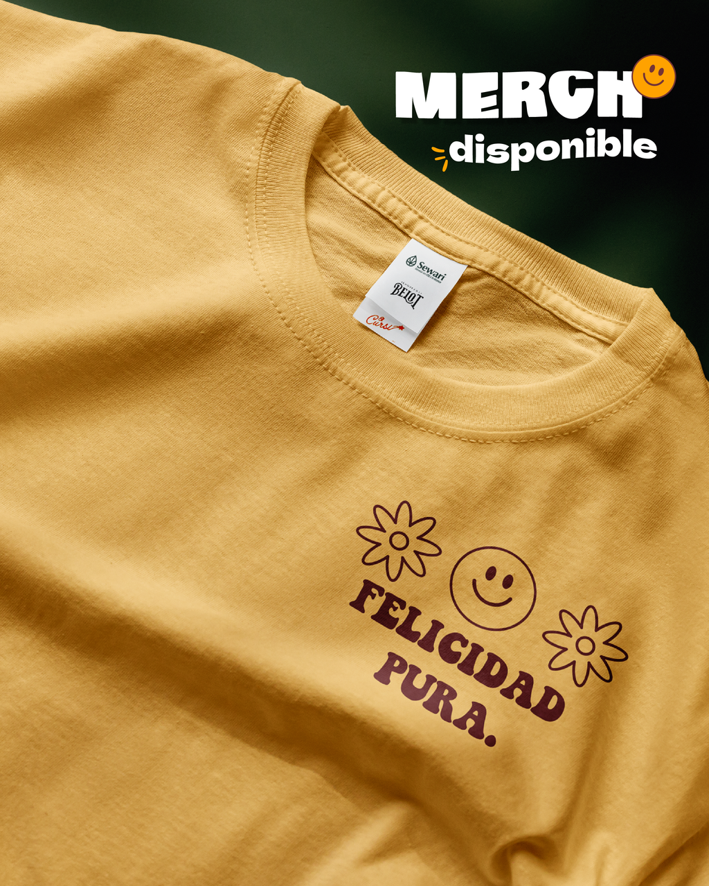 T-SHIRT FELICIDAD PURA X EL CURSI