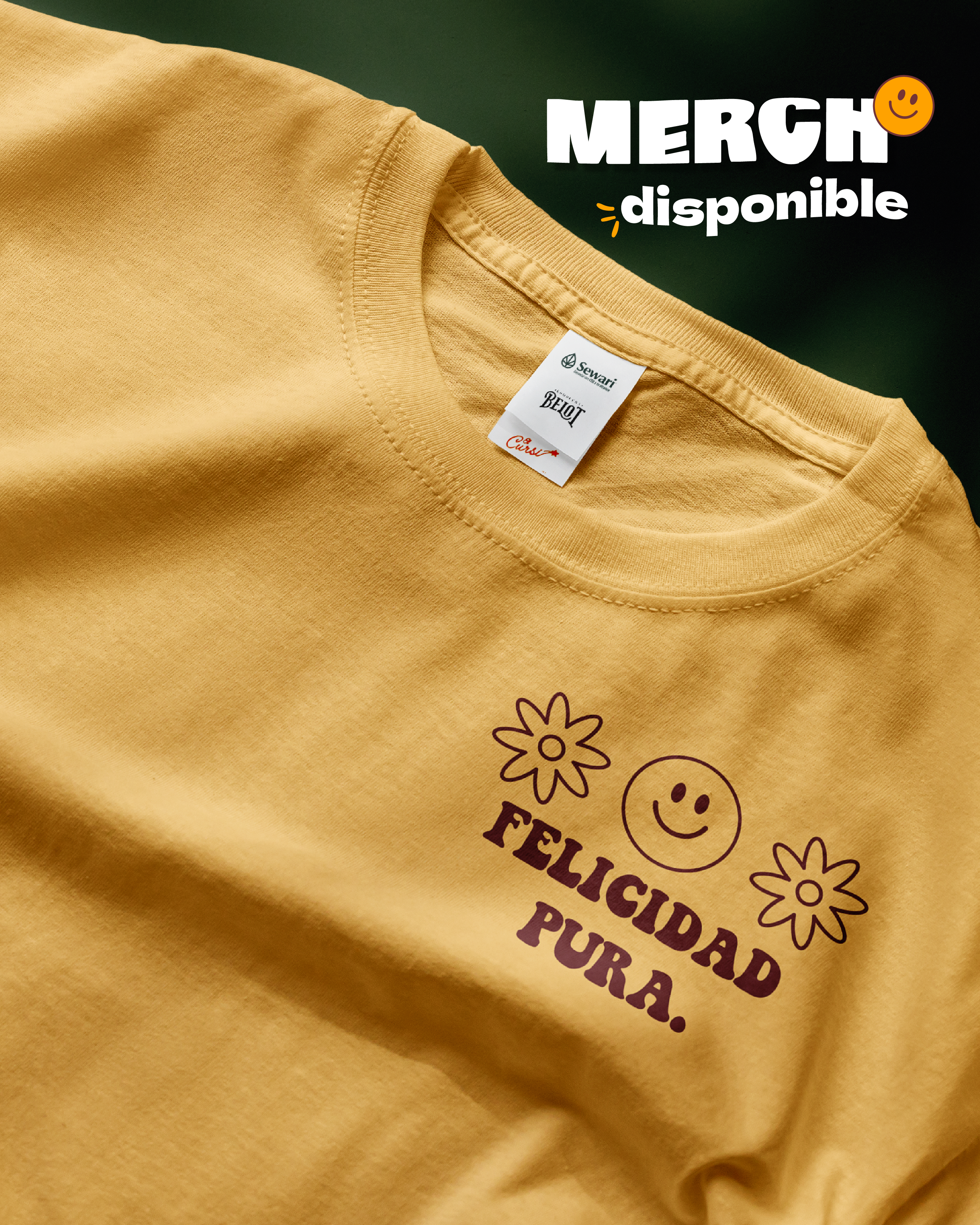 T-SHIRT FELICIDAD PURA X EL CURSI